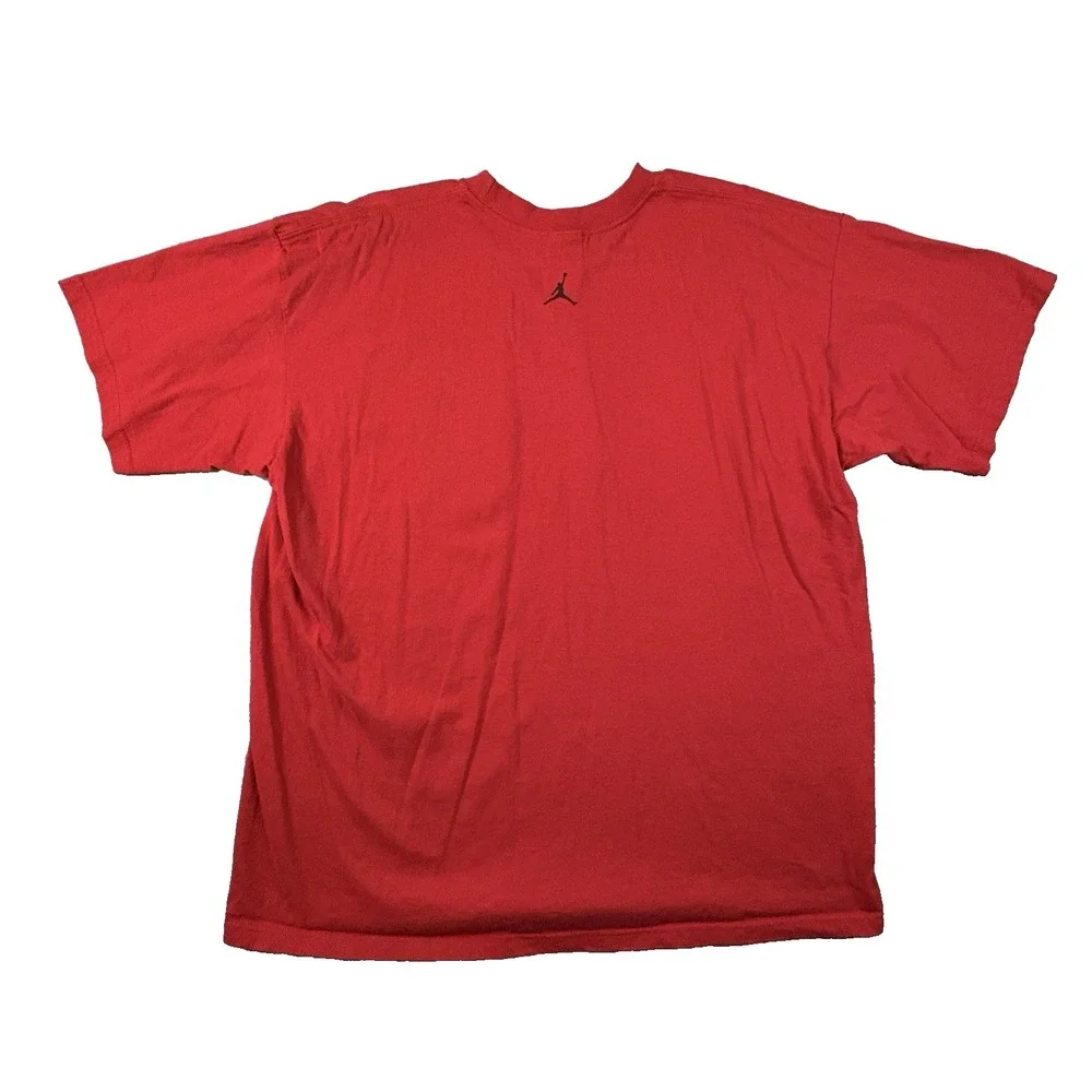 Jordan Men's XL Red Sneaker Blueprint Graphic T Shirt‎ Jumpman Basketball Tee